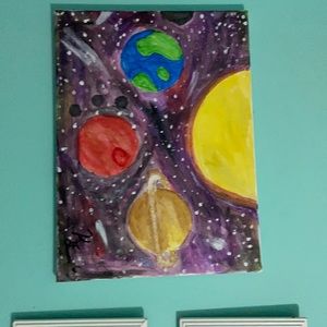 Planets painting